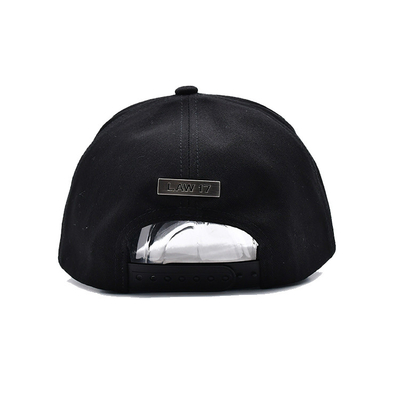 Structured 5 Panel Embroidered Baseball Caps With Metal Eyelets