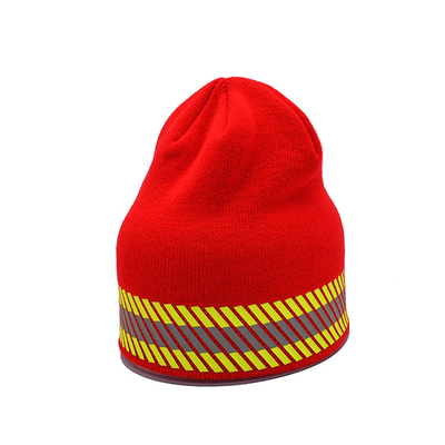 Unisex Football Skull Cap Oem Reflection Logo Running Beanie Winter Polyester Helmet Liner