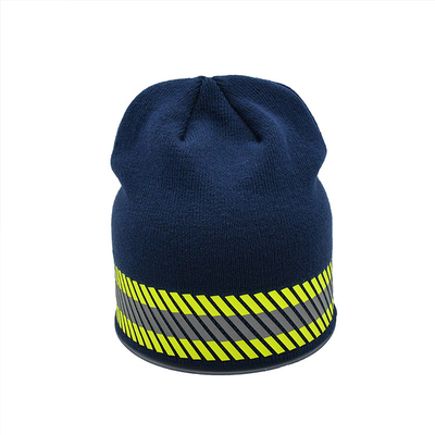 Custom Logo Polyester Knit Beanie Hats For Casual Occasions 58CM Circumference