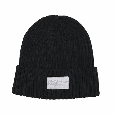 Knit Cuffed Acrylic Slouchy Beanie Streetwear Private Woven Label Fisherman Skull Hats Winter