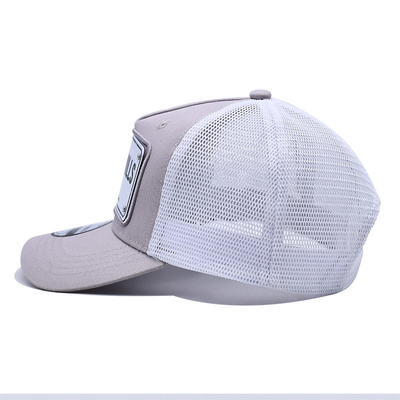 Customization 5 Panel Trucker Cap 3D And Plate Logo Colorful