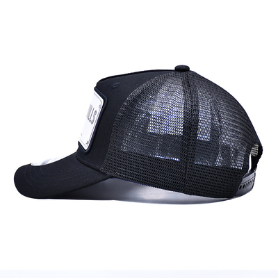 Customization 5 Panel Trucker Cap 3D And Plate Logo Colorful