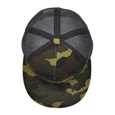 Five Panel Outdoor Baseball Cap Men'S Tactical Camouflage Sport Trucker Cap