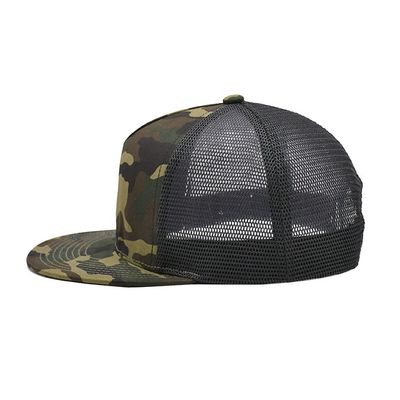 Five Panel Outdoor Baseball Cap Men'S Tactical Camouflage Sport Trucker Cap