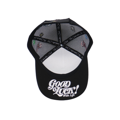 Custom 5 Panel Trucker Cap 3d Puff Embroidery Patch Logo Mesh Snap Back Truck Cap