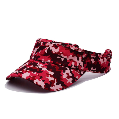 Safety Velcro Sports Sun Visor Cap Cotton Twill Ball Adjustable Sun Hats For Men Women