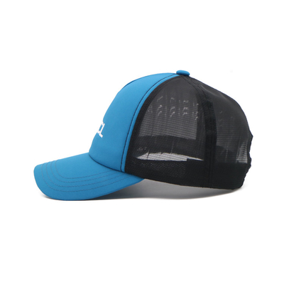High Profile 5 Panel Trucker Cap Pre Curved Visor For Outdoor Activities