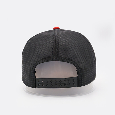 Classic 5 Panel Trucker Cap With Curved Brim Mesh Plastic Buckle Cap