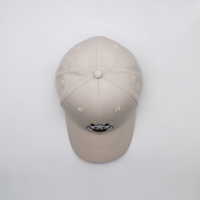 Customized 6 Eyelets Cotton Baseball Cap Reinforced Seams Elastic Closed Cap