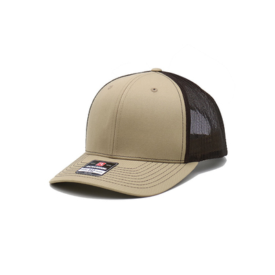 Adjustable Size Blank Contrast 6 Panel Trucker Cap Cotton Sweatband