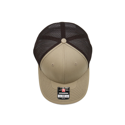 Adjustable Size Blank Contrast 6 Panel Trucker Cap Cotton Sweatband
