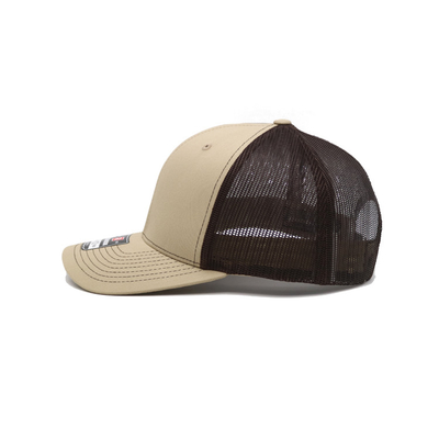 Adjustable Size Blank Contrast 6 Panel Trucker Cap Cotton Sweatband