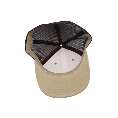 Adjustable Size Blank Contrast 6 Panel Trucker Cap Cotton Sweatband