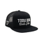 Pre Curved Visor Black Trucker Cap Gorra Mesh 3d Embroidery Trucker Hats Custom Logo