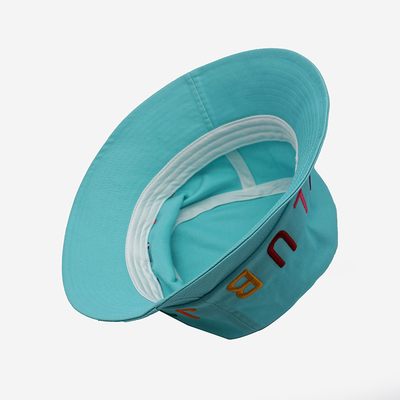 Bucket hat cotton customized logo embroidered outdoor Sun hat