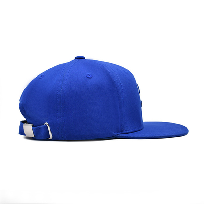 Custom Fitted Hat Unstructured Snapback Cap  3d Puff Embroidery  Blue Snapback Hats Caps
