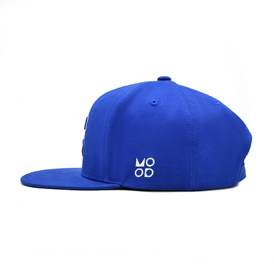 Custom Fitted Hat Unstructured Snapback Cap  3d Puff Embroidery  Blue Snapback Hats Caps