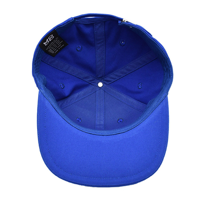 Custom Fitted Hat Unstructured Snapback Cap  3d Puff Embroidery  Blue Snapback Hats Caps