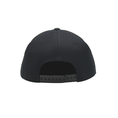 Custom Embroidery Logo Flat Brim Unstructured 6 Panel Cap Cotton Snapback Hats Unstructured Flat Brim Snapback Caps