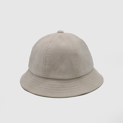 Latest Fashion  Daily Cartoon Embroidery Cotton Fisherman Hat Outdoor Sun Protection Beige Corduroy Bucket Hat