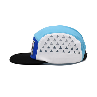 All Over Printing 5 Panel Sports Running Camper Hat OEM Rubber Printed Logo