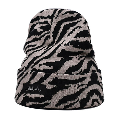 20 Years Factory Knit Beanie Common Fabric Embroidery/Blank Pattern