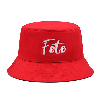 Manufacturer sells Bucket hat directly, cotton, custom logo, embroidery, sunshade