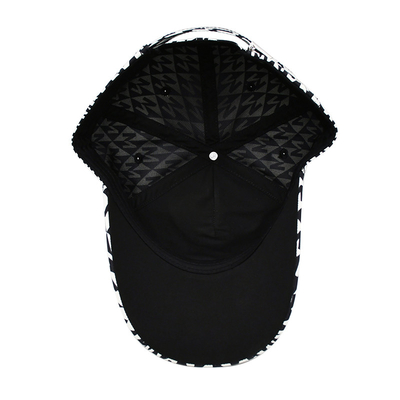 Customized Flat Embroidery Golf Hat Snapback Nylon Webbing Metal Buckle