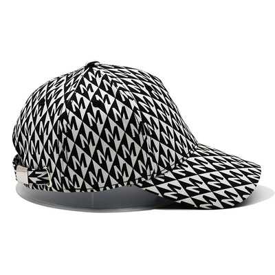 Customized Flat Embroidery Golf Hat Snapback Nylon Webbing Metal Buckle