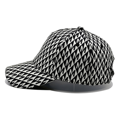 Customized Flat Embroidery Golf Hat Snapback Nylon Webbing Metal Buckle