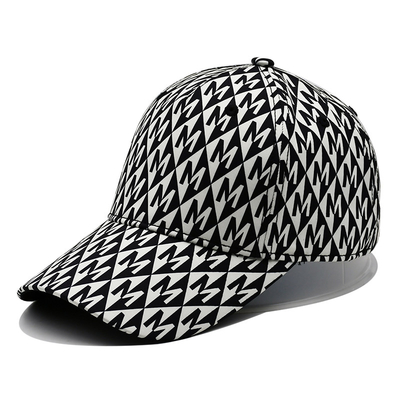Customized Flat Embroidery Golf Hat Snapback Nylon Webbing Metal Buckle