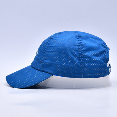 Breathable Adjustable Golf Hats Cotton Nylon Polyester One Size Fits All Custom Design Free Sample