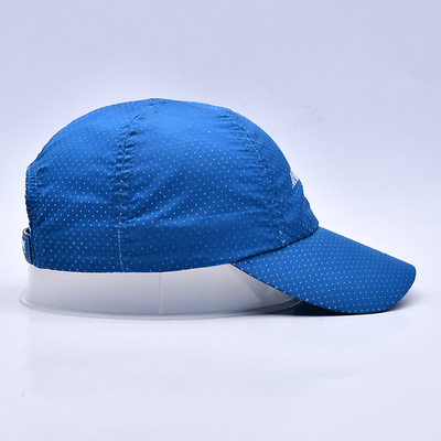 Breathable Adjustable Golf Hats Cotton Nylon Polyester One Size Fits All Custom Design Free Sample