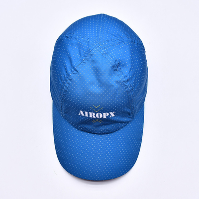 Breathable Adjustable Golf Hats Cotton Nylon Polyester One Size Fits All Custom Design Free Sample