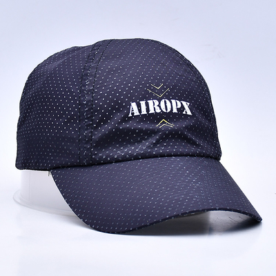 Breathable Adjustable Golf Hats Cotton Nylon Polyester One Size Fits All Custom Design Free Sample