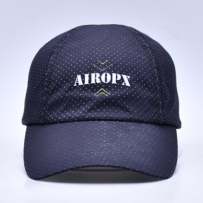 Breathable Adjustable Golf Hats Cotton Nylon Polyester One Size Fits All Custom Design Free Sample