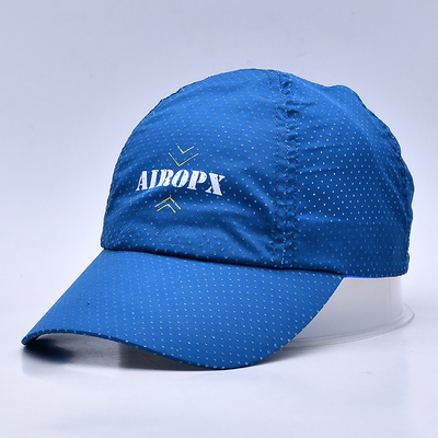 Breathable Adjustable Golf Hats Cotton Nylon Polyester One Size Fits All Custom Design Free Sample