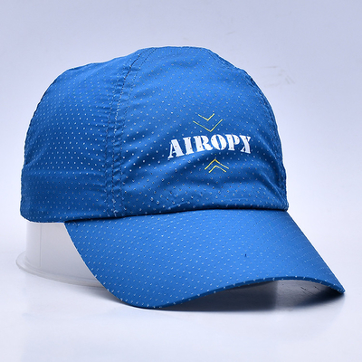 Breathable Adjustable Golf Hats Cotton Nylon Polyester One Size Fits All Custom Design Free Sample