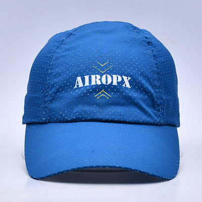 Breathable Adjustable Golf Hats Cotton Nylon Polyester One Size Fits All Custom Design Free Sample