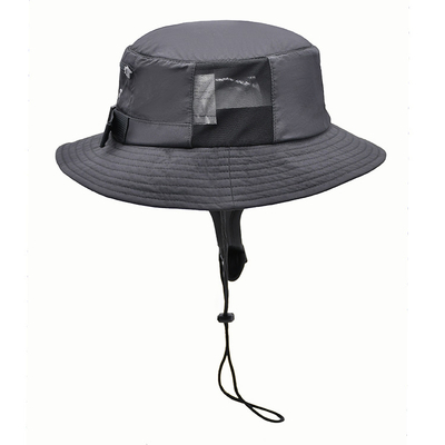 100g-150g Cotton Stone Washed Summer Sun Boonie Bucket Hat Safari Wide Brim Foldable Double Sided Khaki Custom Colors