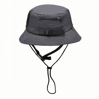 100g-150g Cotton Stone Washed Summer Sun Boonie Bucket Hat Safari Wide Brim Foldable Double Sided Khaki Custom Colors