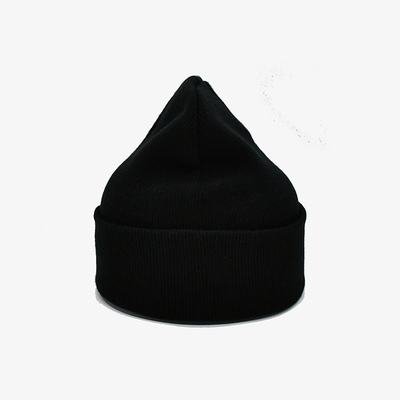 Customized Knit Beanie Hats With Embroidery Blank Pattern Acrylic Polyester Material