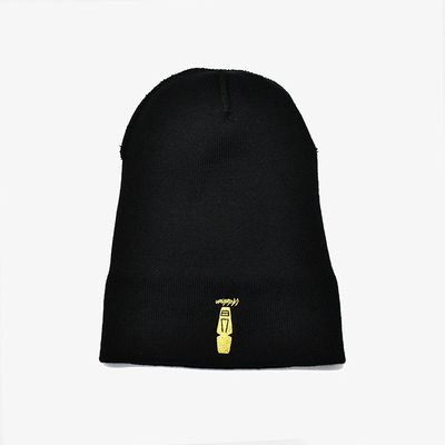 Customized Knit Beanie Hats With Embroidery Blank Pattern Acrylic Polyester Material