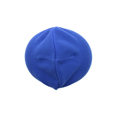 Casual Custom Beanie blue embroidery logo Hats Thick, Soft &amp; Warm Chunky