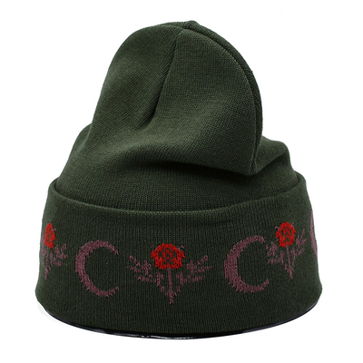 Custom Logo Winter Beanie Hats 58CM Casual For Men And Women Warm Cozy Knitted Cuffed Skull Cap