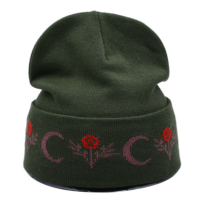 Custom Logo Winter Beanie Hats 58CM Casual For Men And Women Warm Cozy Knitted Cuffed Skull Cap