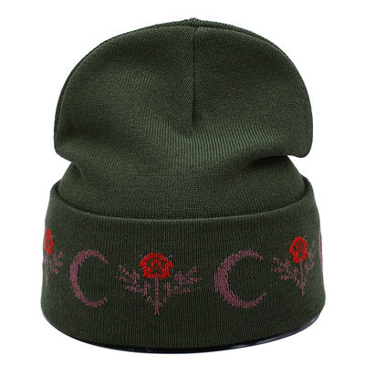 Custom Logo Winter Beanie Hats 58CM Casual For Men And Women Warm Cozy Knitted Cuffed Skull Cap
