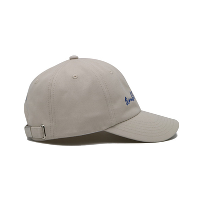 6 Panel Constructured Cotton Baseball Cap With 6 Eyelets And Embroidery logo