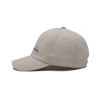 6 Panel Constructured Cotton Baseball Cap With 6 Eyelets And Embroidery logo