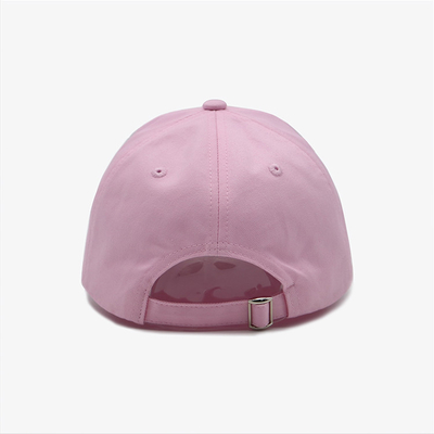 Constructured 6 Panel Baseball Cap With Match The Fabric Color Stitching Curved Visor